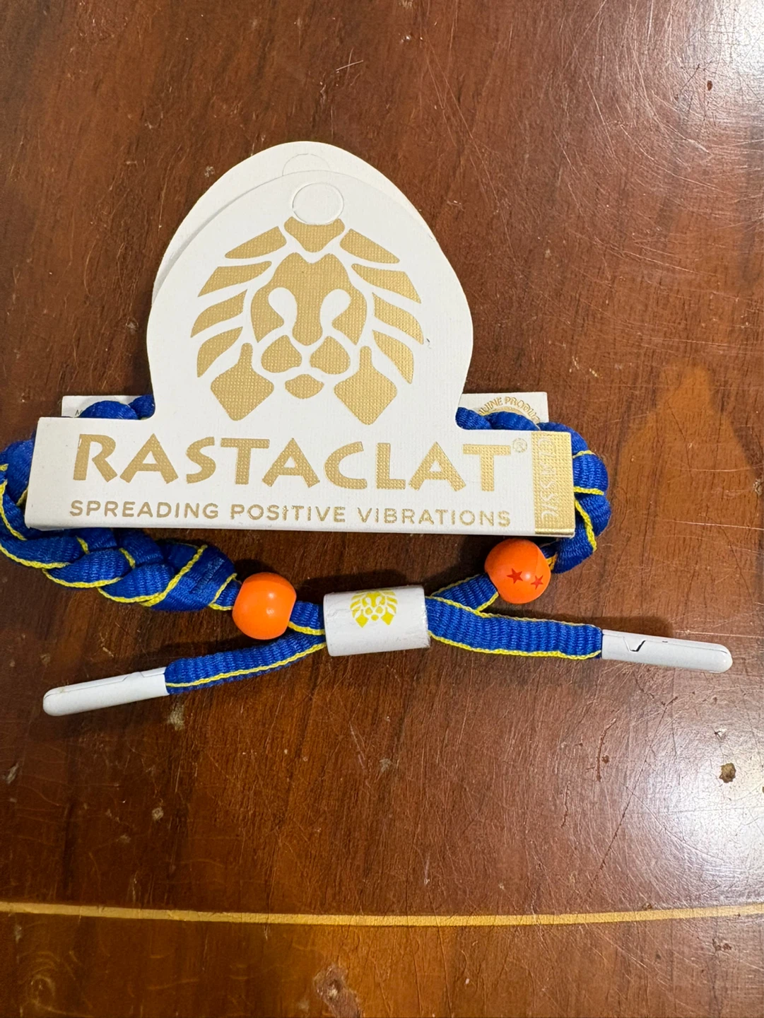 Rastaclat Bracelet Blue Yellow Orange Beads - photo 2