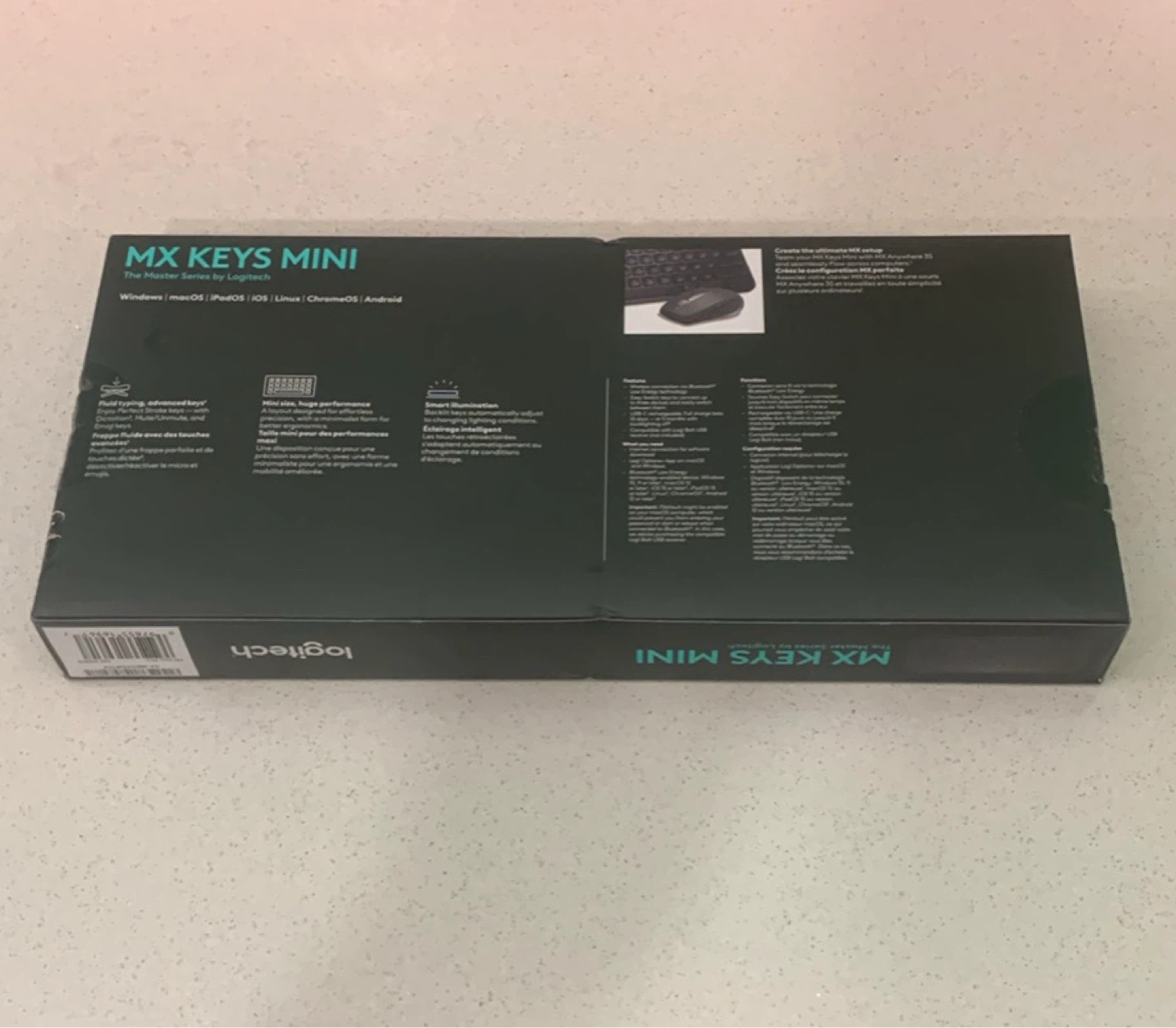 Logitech MX Keys Mini Wireless Illuminated Keyboard - Black - photo 2