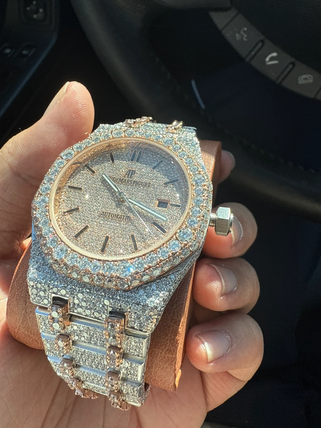 VVS Moissanite Bustdown AP Watch - photo 2