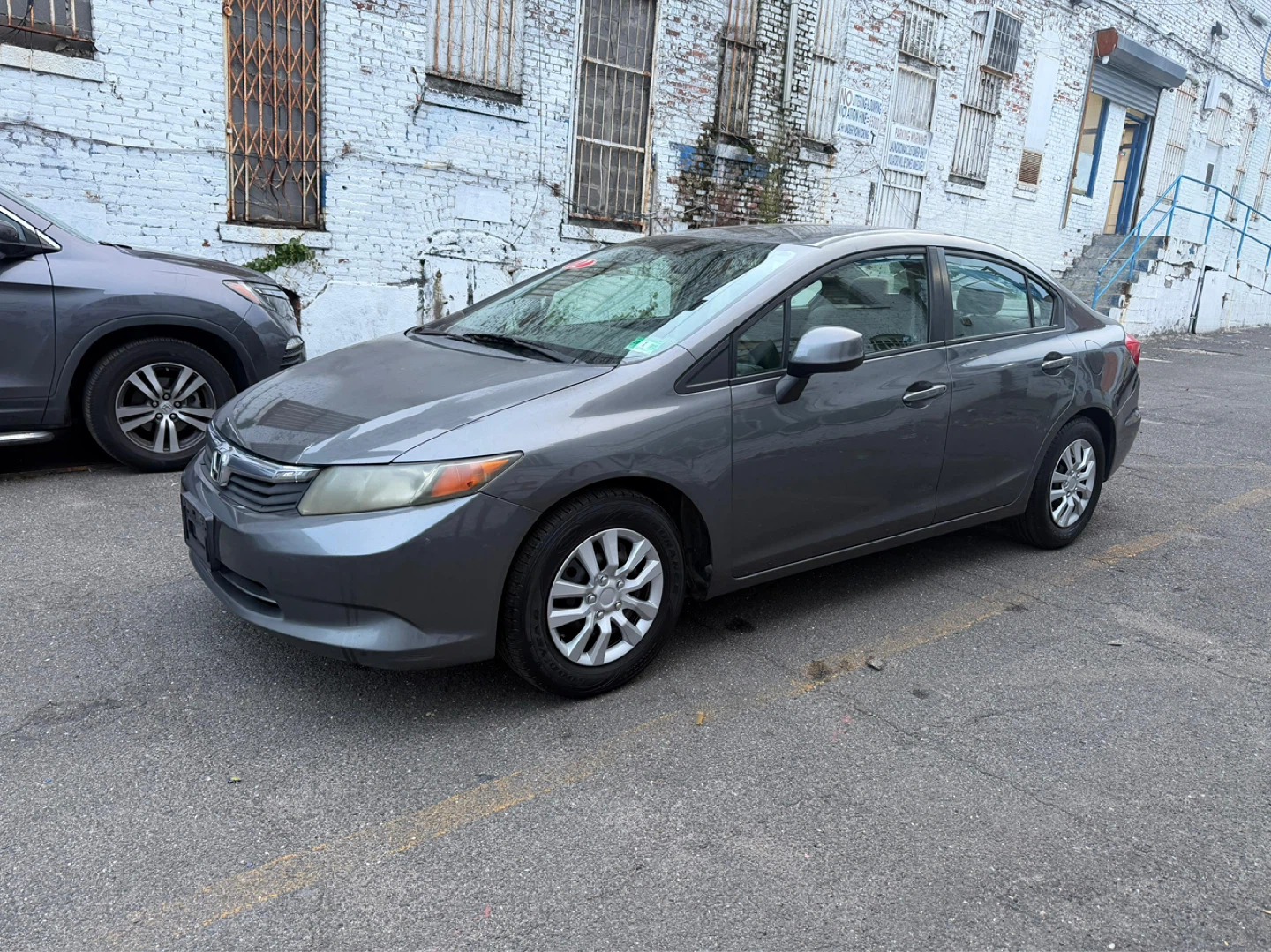2012 Gray Honda Civic Sedan - photo 3