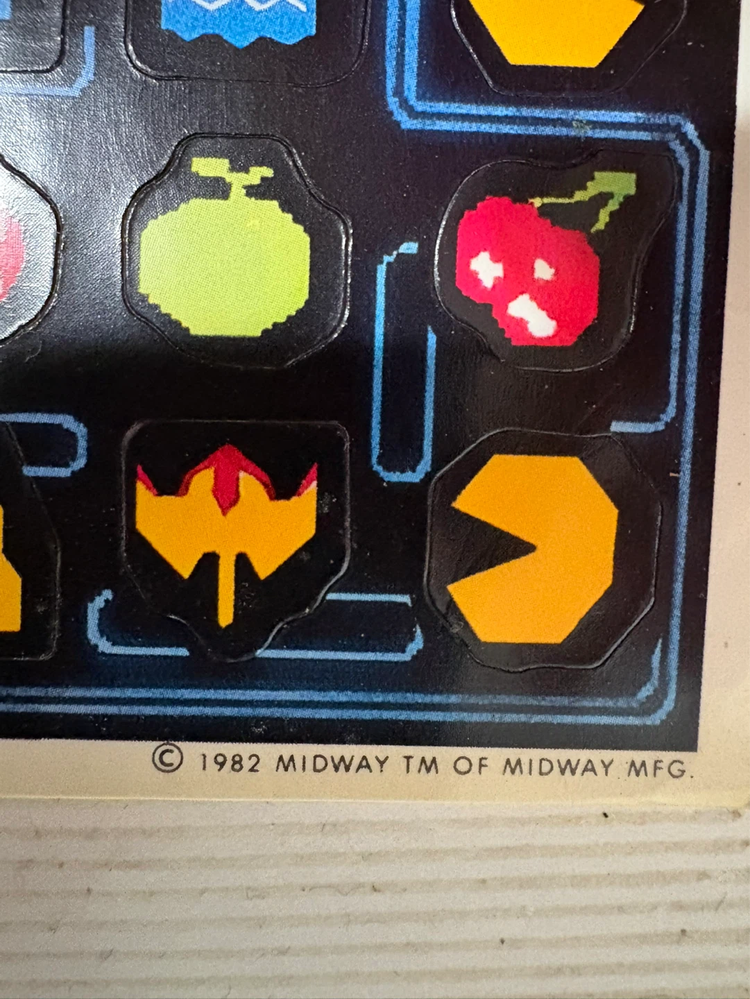Vintage Pac-Man Stickers Sheet - 1982 Midway - photo 3