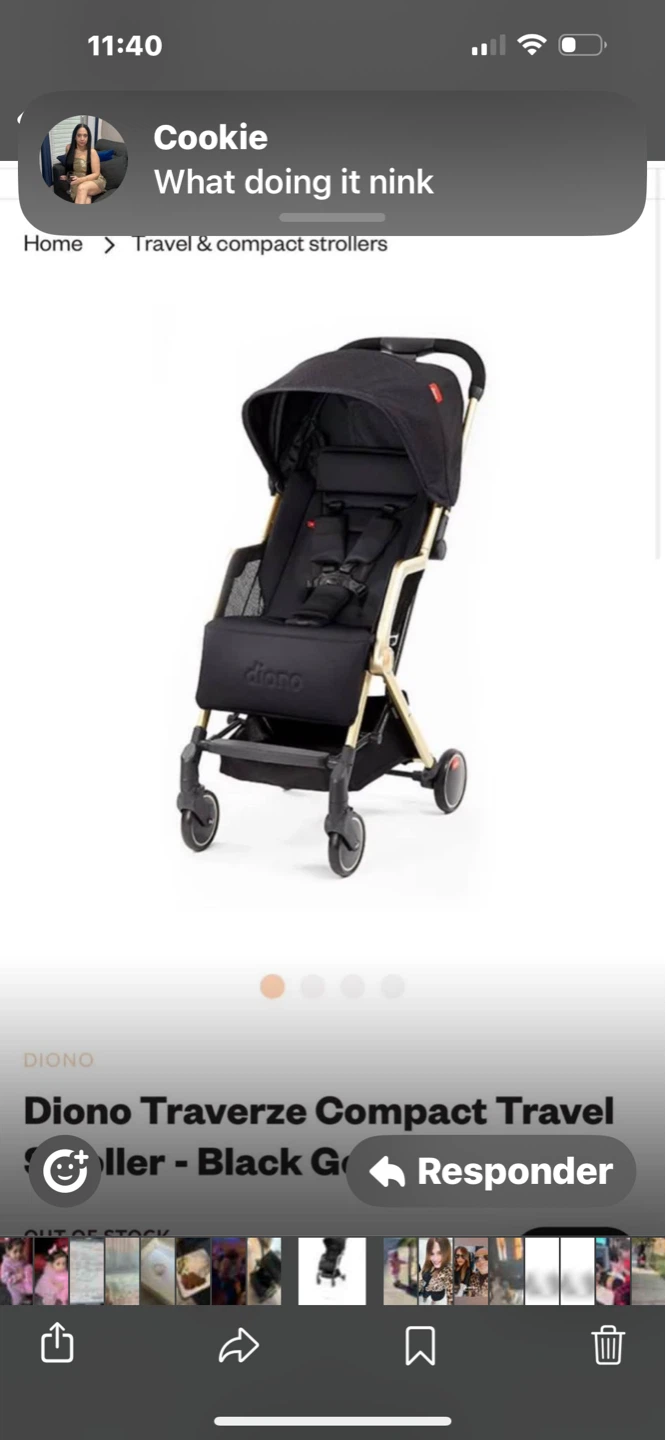 Diono Traverse Compact Travel Stroller - Black - photo 2