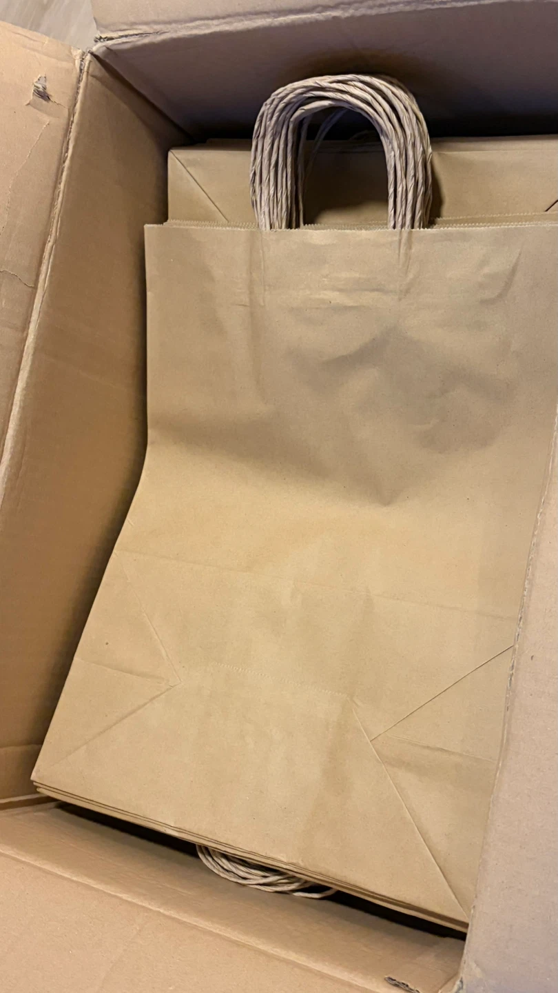 Brown Paper Kraft Bags with  Handles