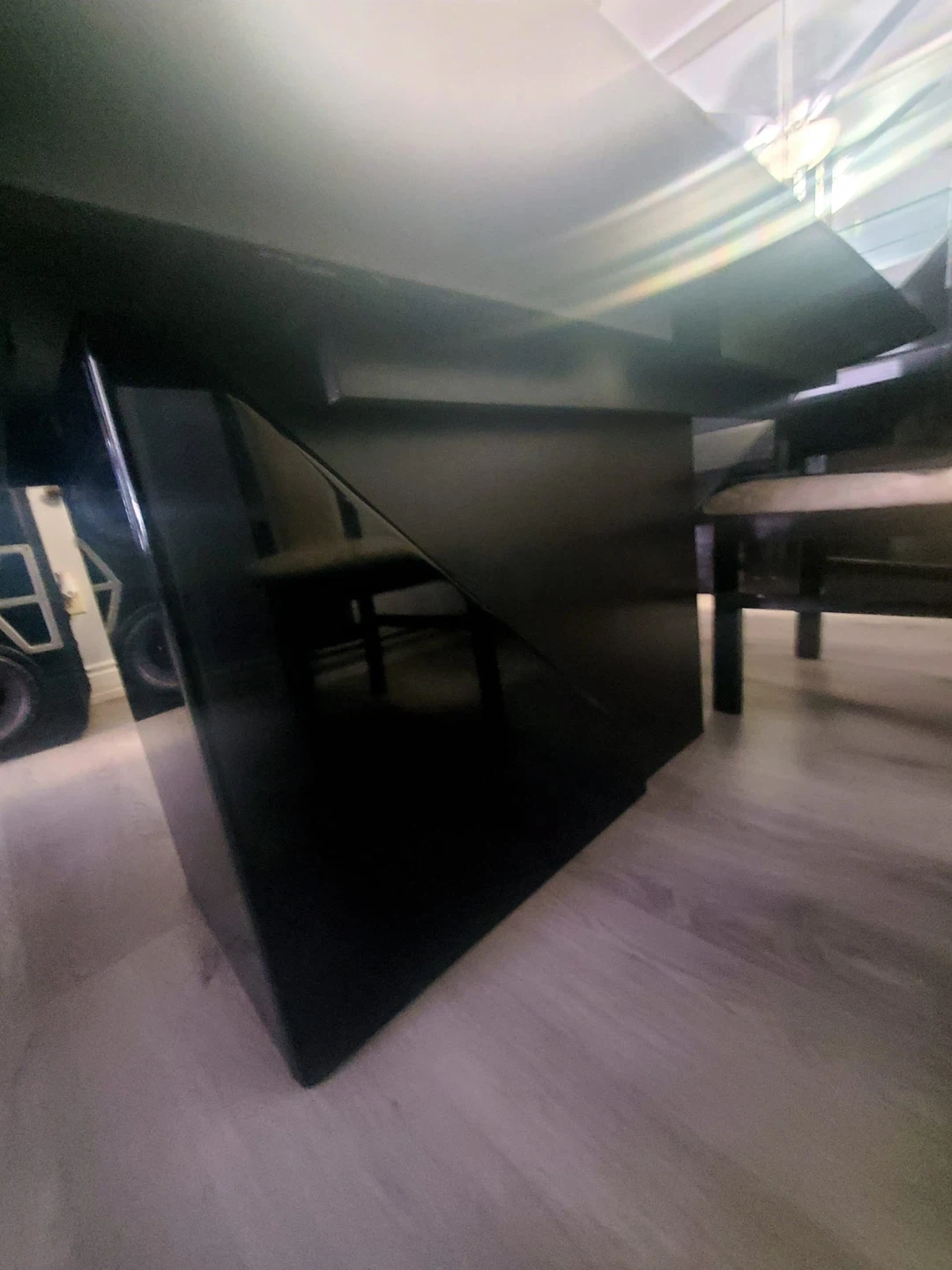 Black Dining Table and Chairs Set - photo 2