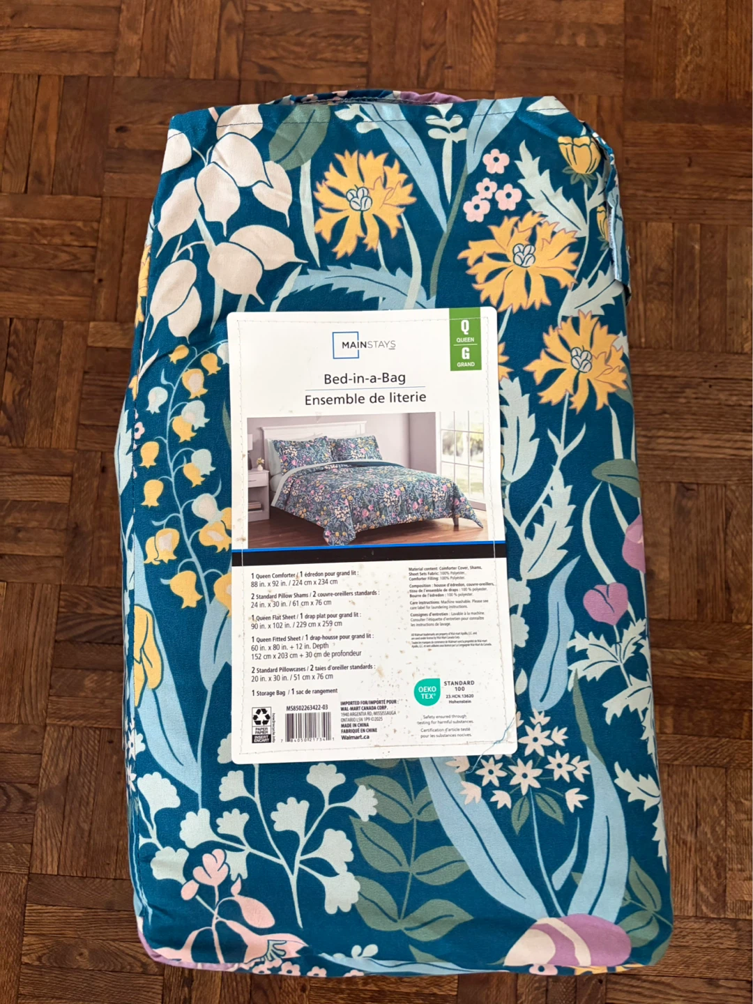 Mainstays Queen Bed-in-a-Bag Comforter Set