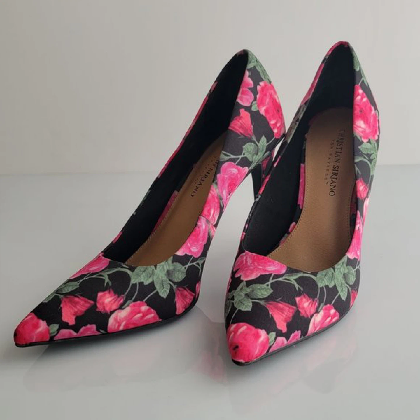 New! Christian Siriano Floral Pointed Toe Pumps - photo 5