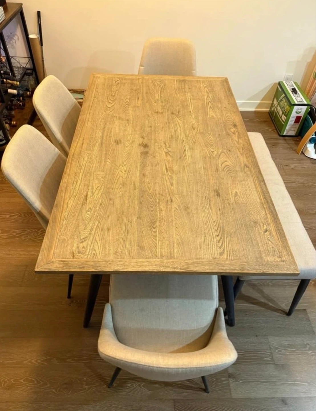 Macsen Dining Set - Table, Bench, 4 Chairs - photo 3