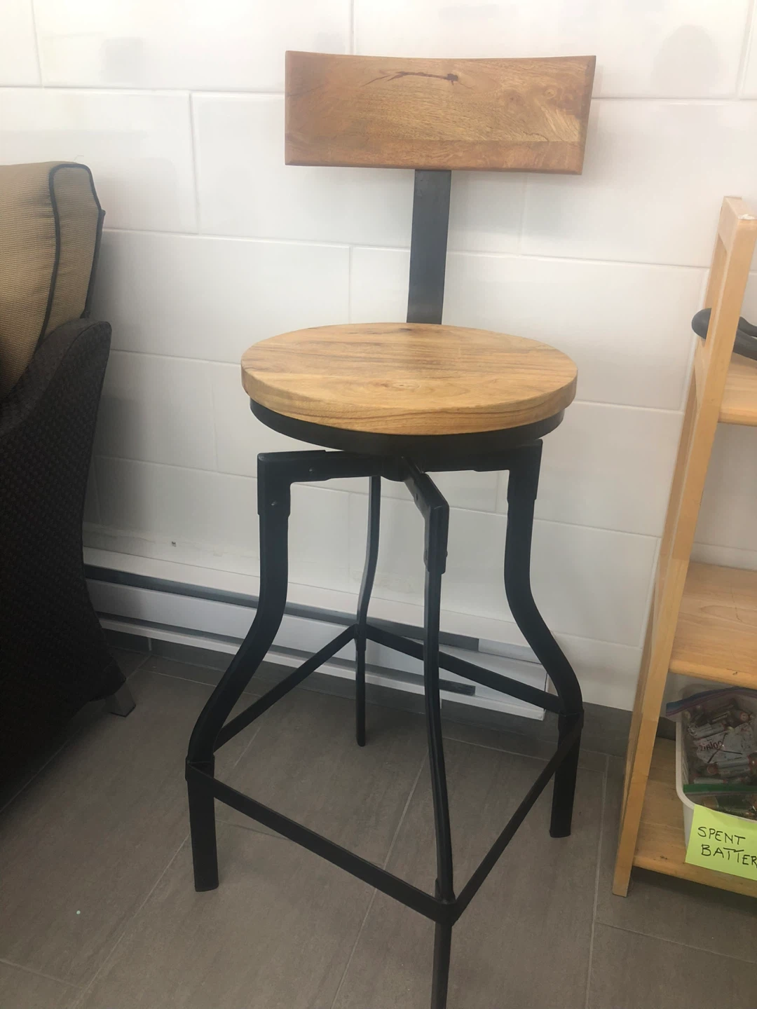 SWIVEL BARSTOOL REPURPOSED AS A PLANT STAND (SEE LISTING) - photo 3