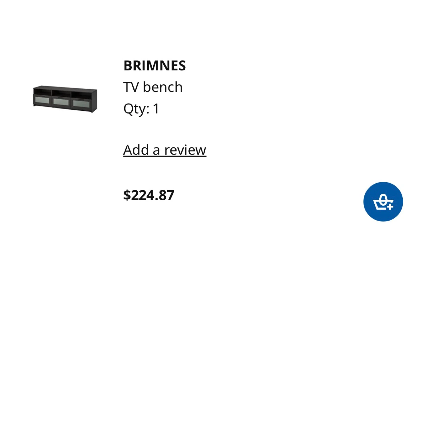 IKEA BRIMNES TV Bench - Black - photo 2