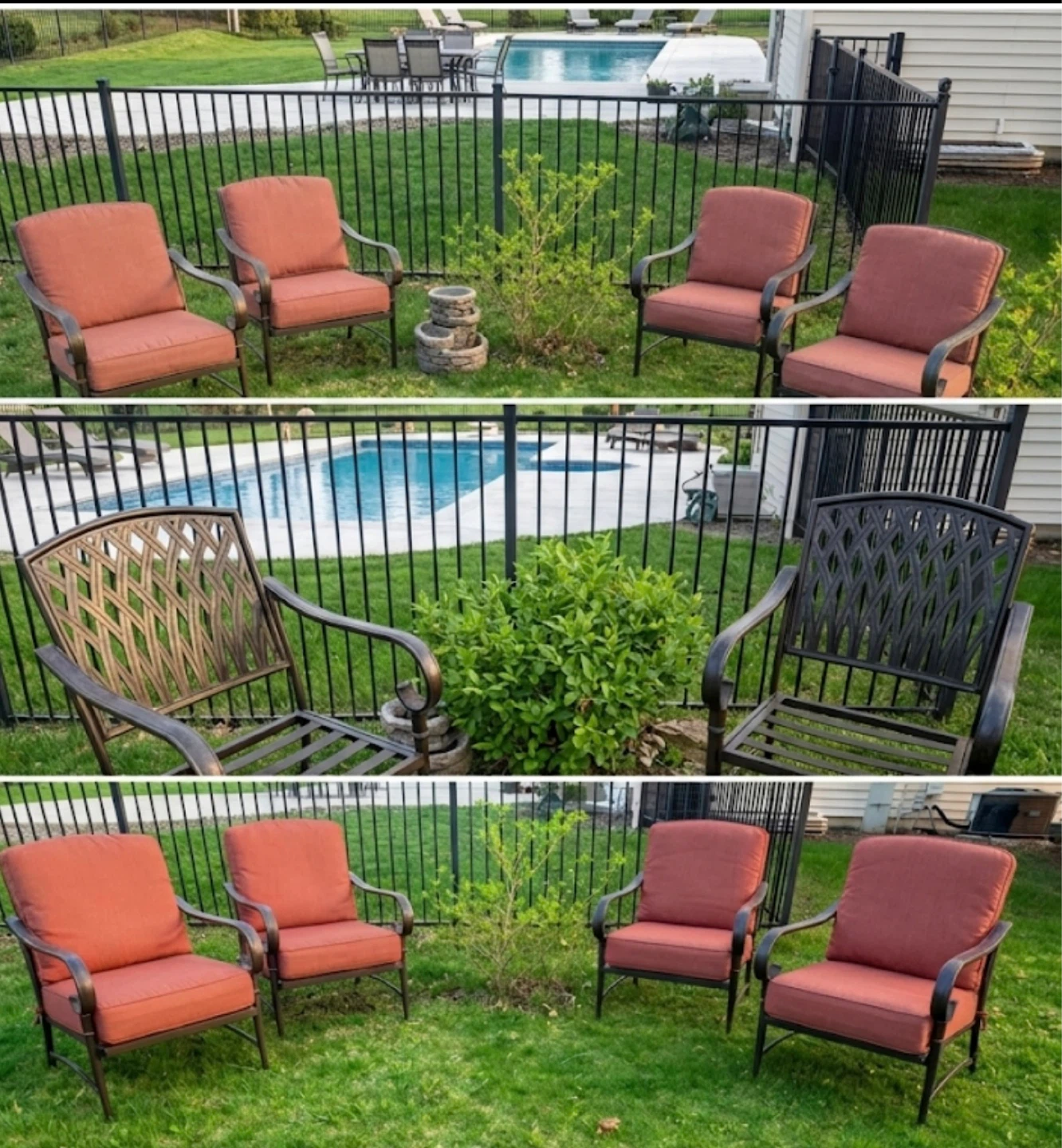Outdoor Dining Set - Oval Table & 4 Chairs - photo 5