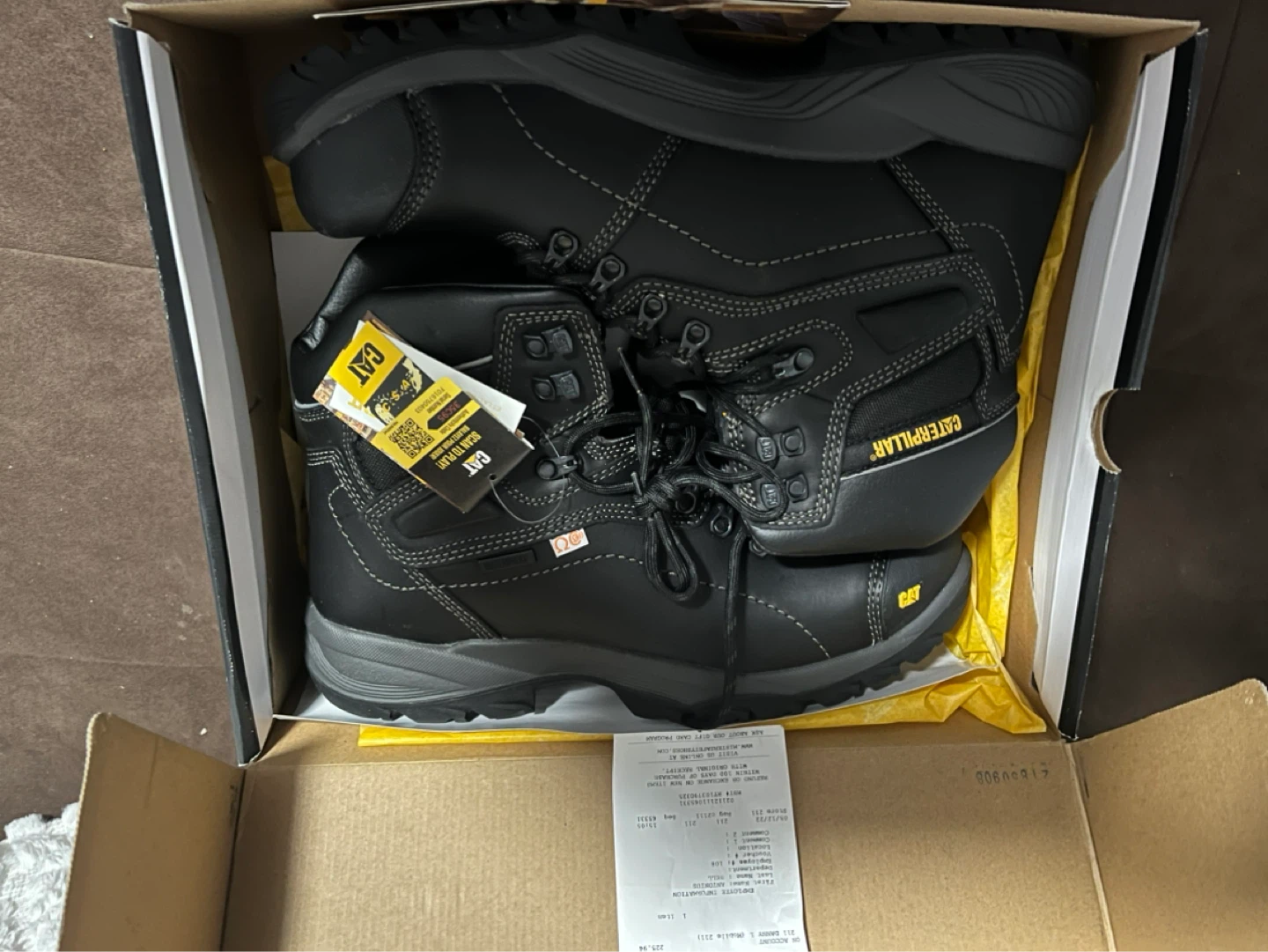 CAT Caterpillar Waterproof Work Boots in Black - photo 3