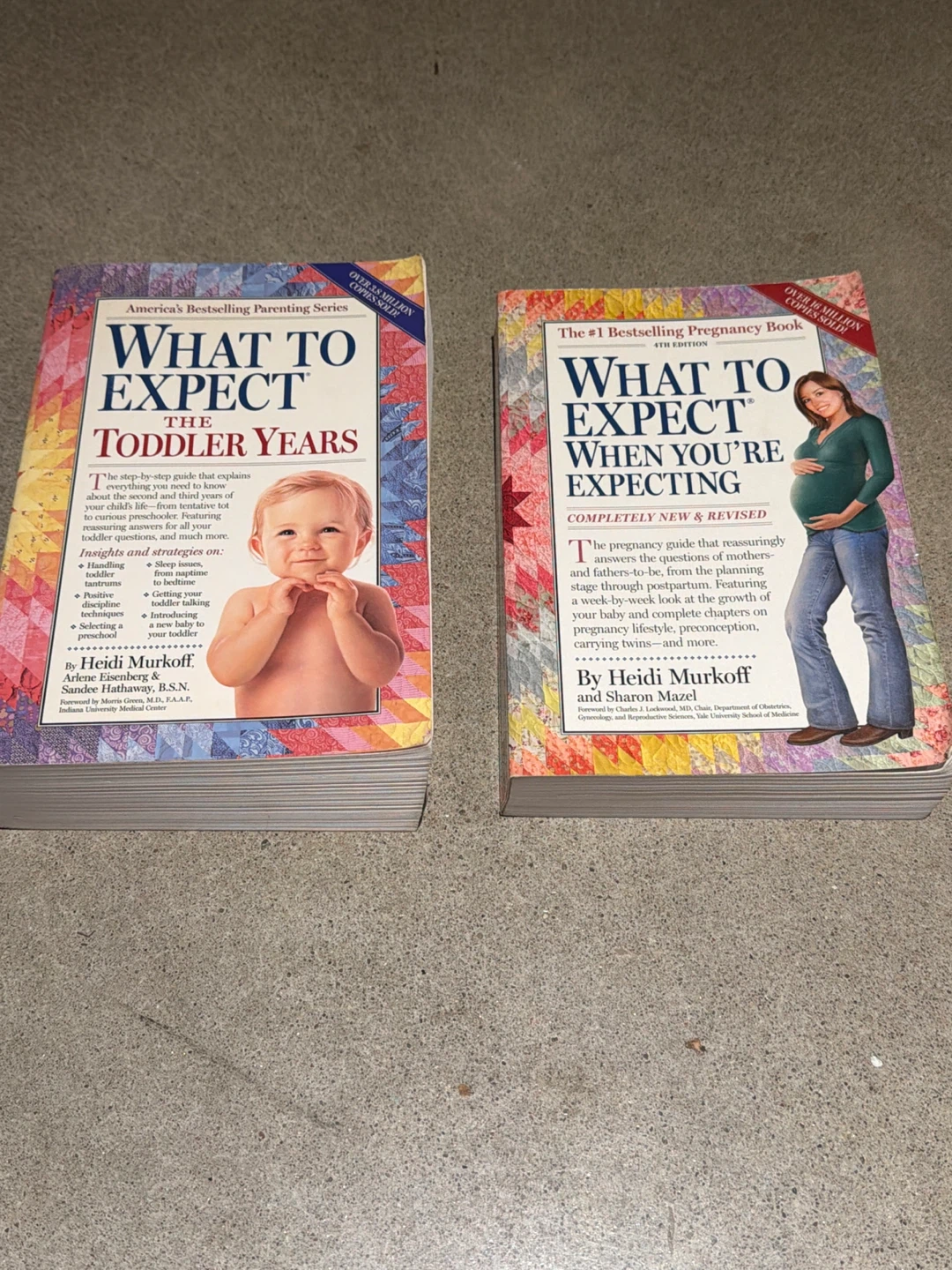 What to Expect Books: Toddler Years & When You're Expecting