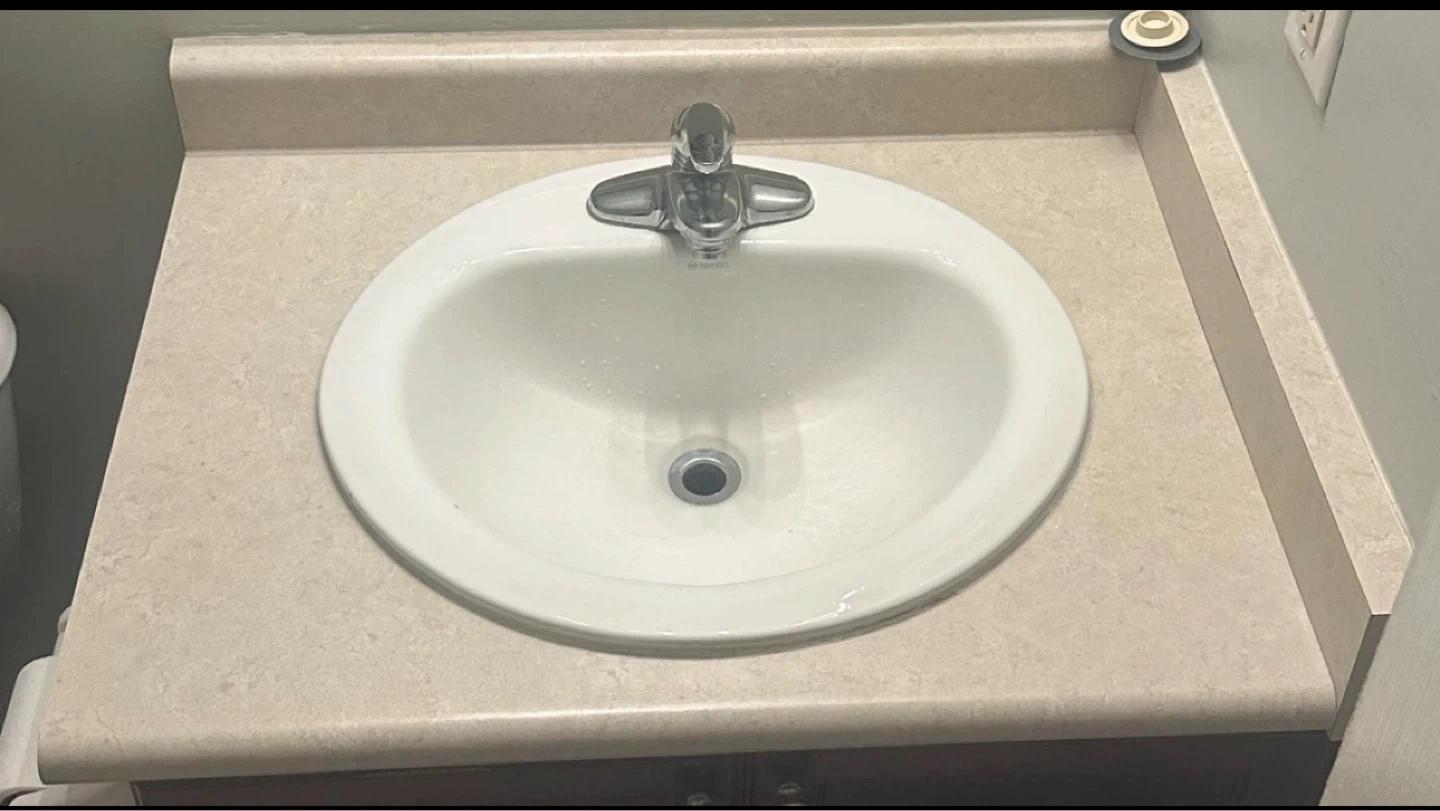 Toilet with bidet and seater + 30’ Counter top and Sink