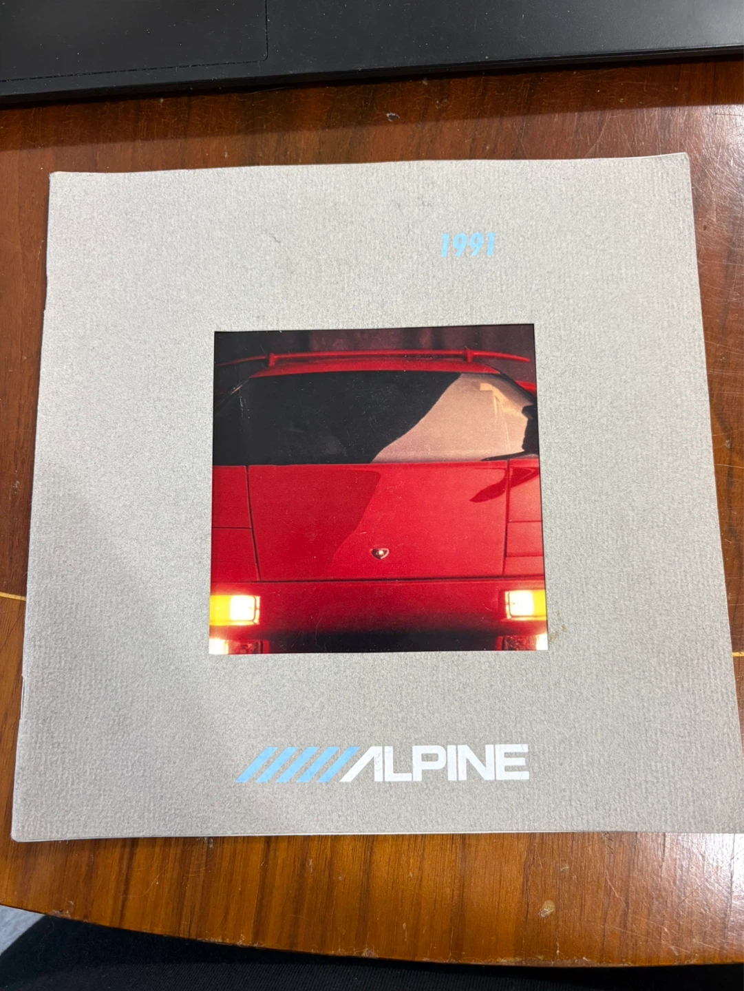 Vintage Lamborghini Alpine 1991 Car Audio Brochure