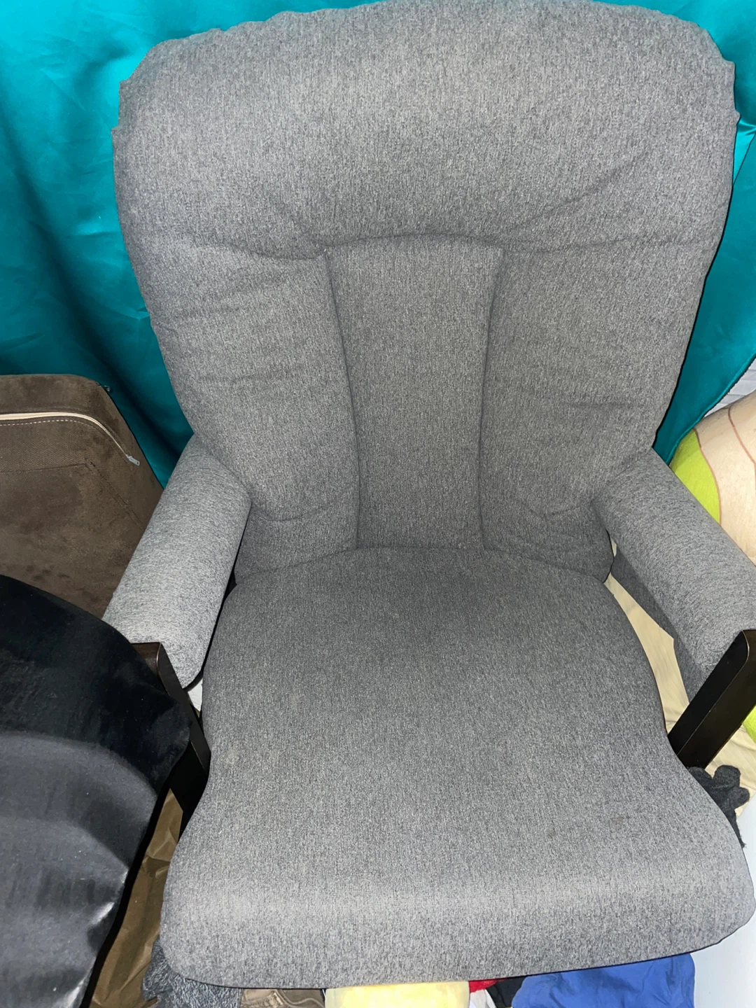 Grey Upholstered Office Chair