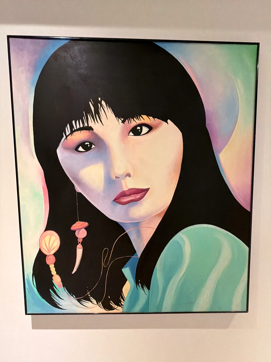 Framed Portrait Painting of a Woman