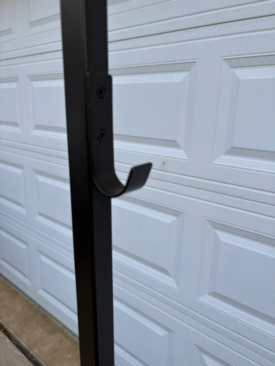 Black/brown Metal Garment Rack with Shelf - photo 4