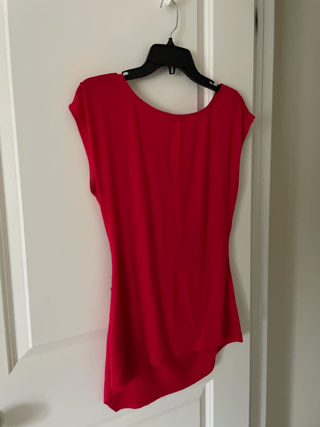 Smart Set Women's Red Ruched T-Shirt Size Medium - photo 4