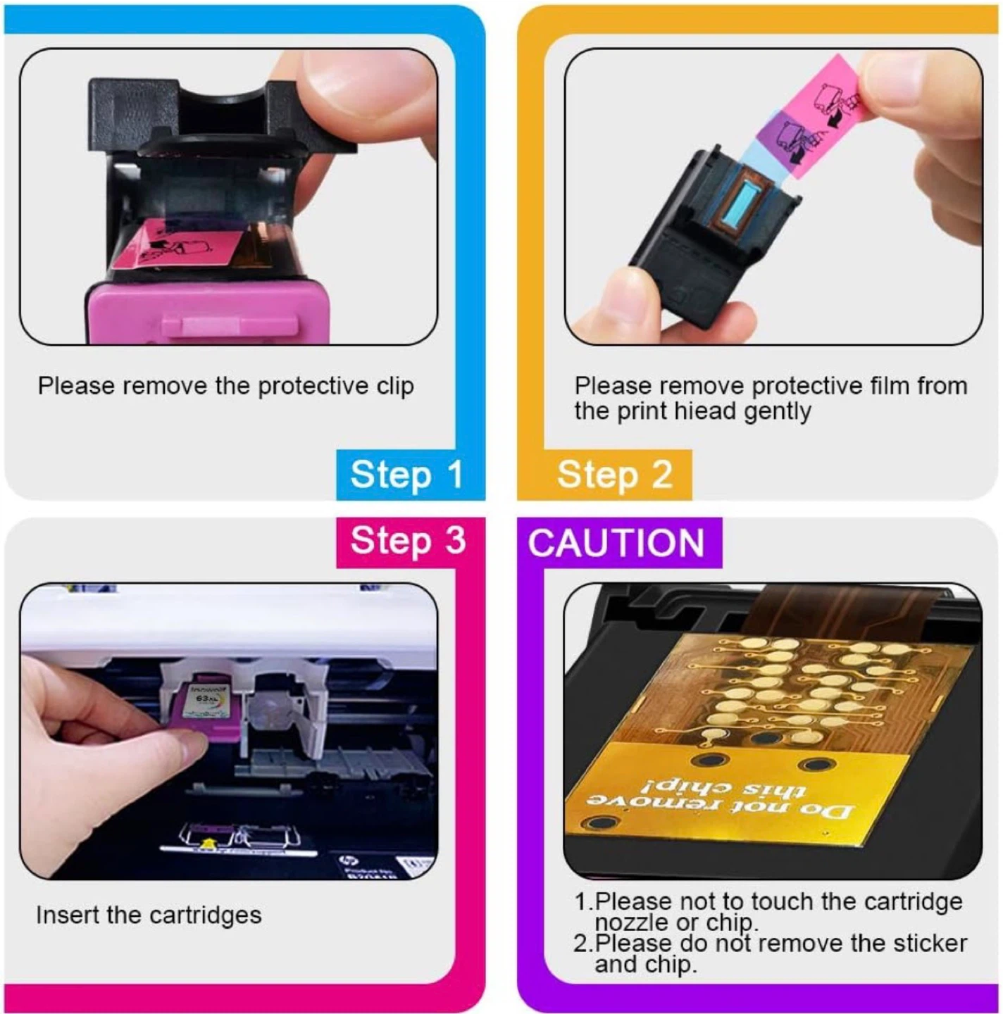 Incwolf 63XL Black and Color Ink Cartridges - photo 4