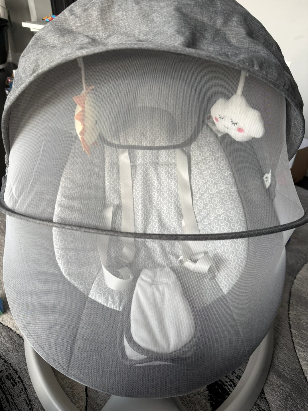 Grey Baby Swing with 5 Speeds - photo 4