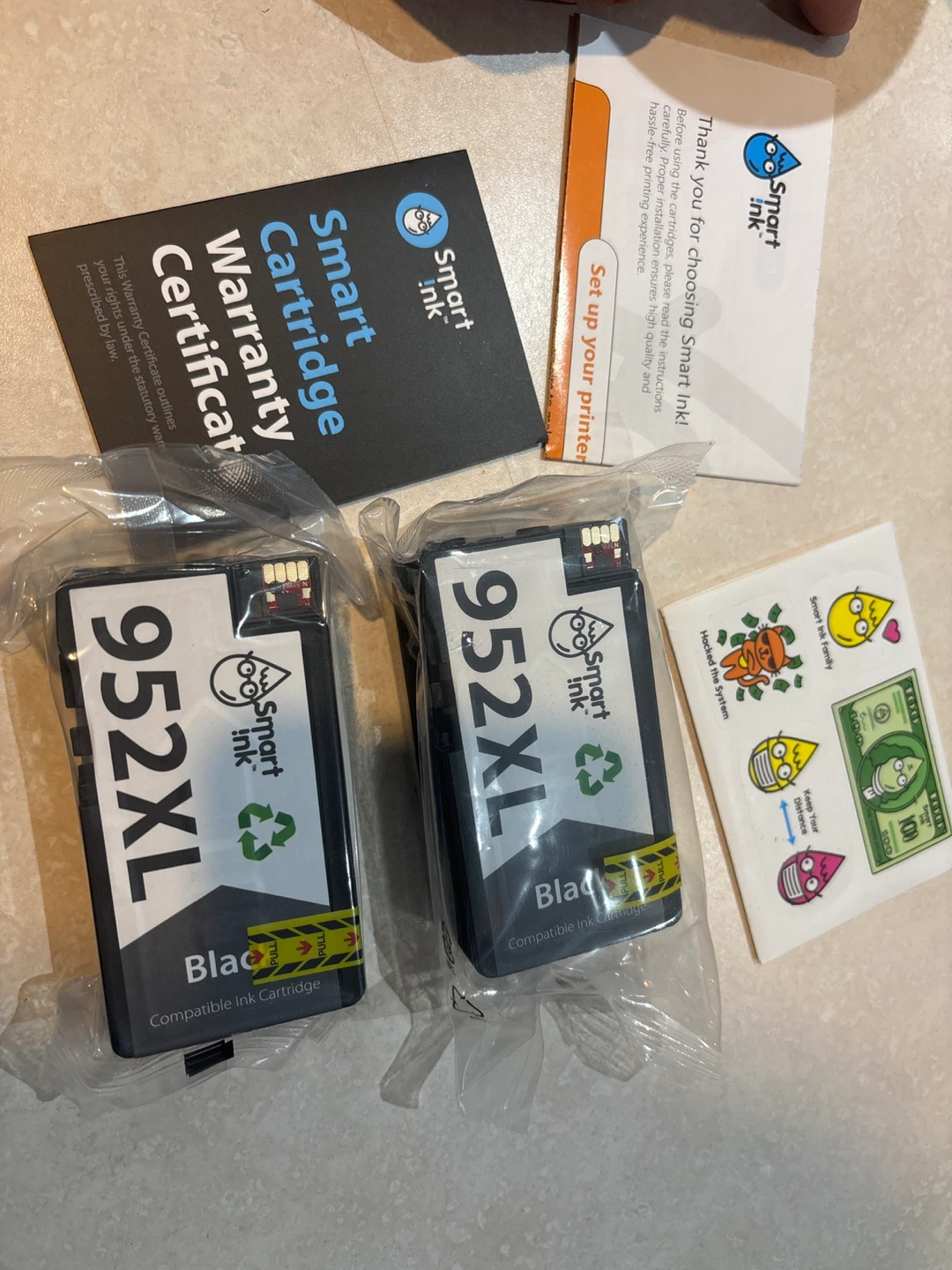 Smart Ink 952XL Black Compatible Ink Cartridges (2 Pack) - photo 2