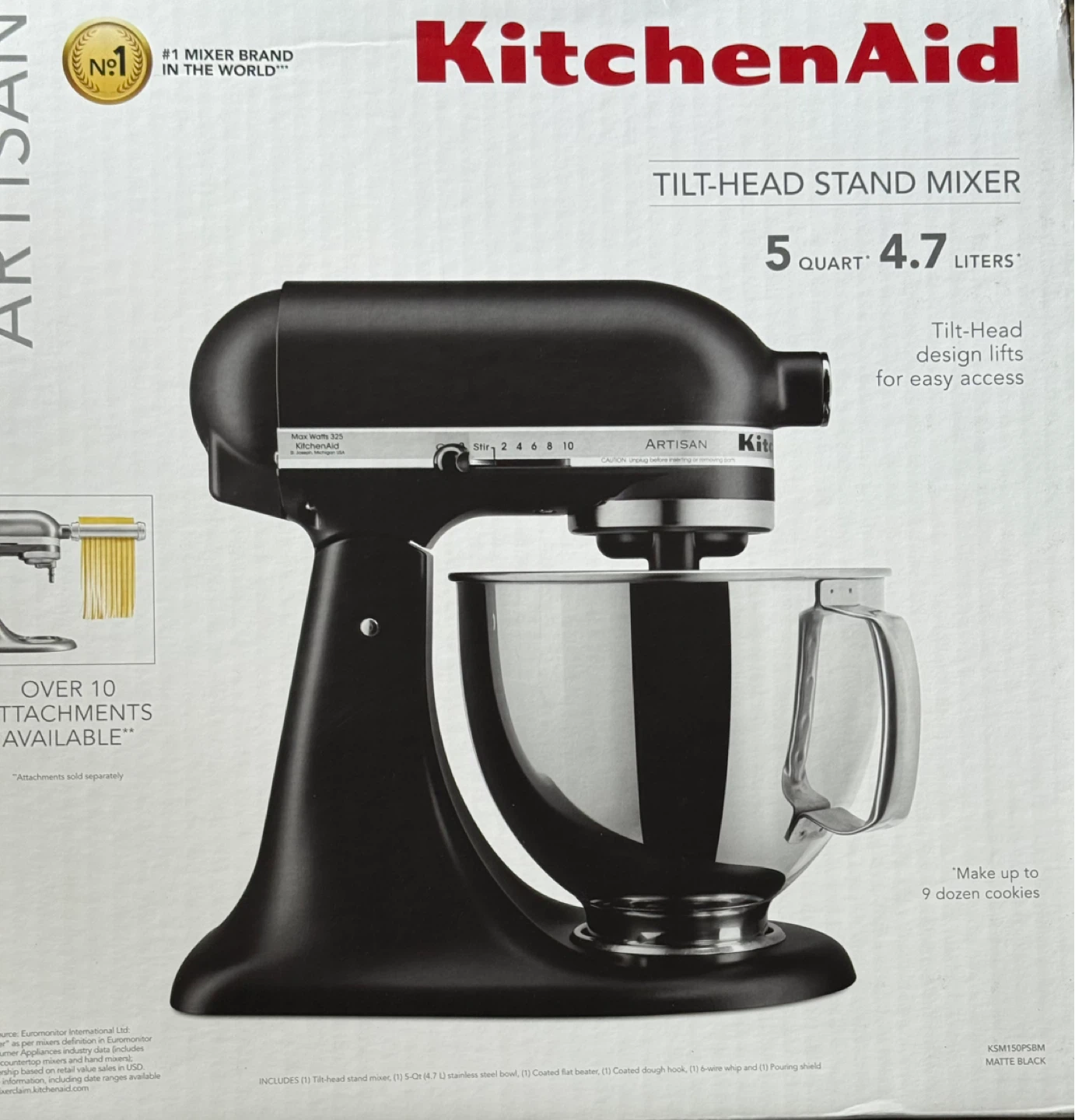 KitchenAid Artisan Tilt-Head black  Stand Mixer - 5 Quart