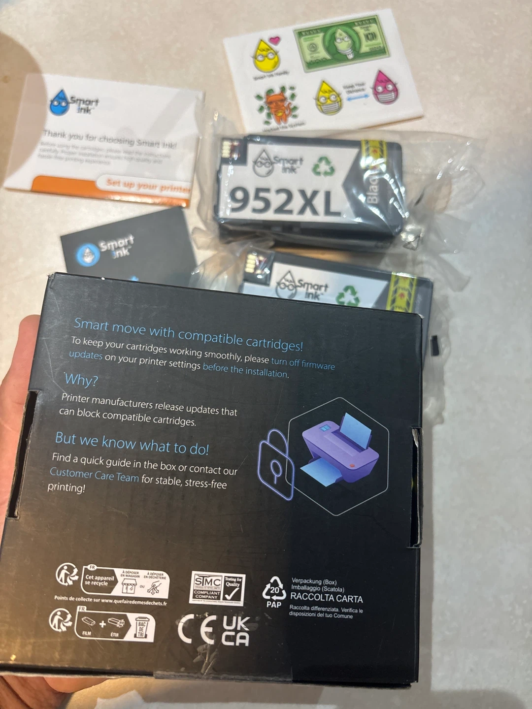 Smart Ink 952XL Black Compatible Ink Cartridges (2 Pack) - photo 3