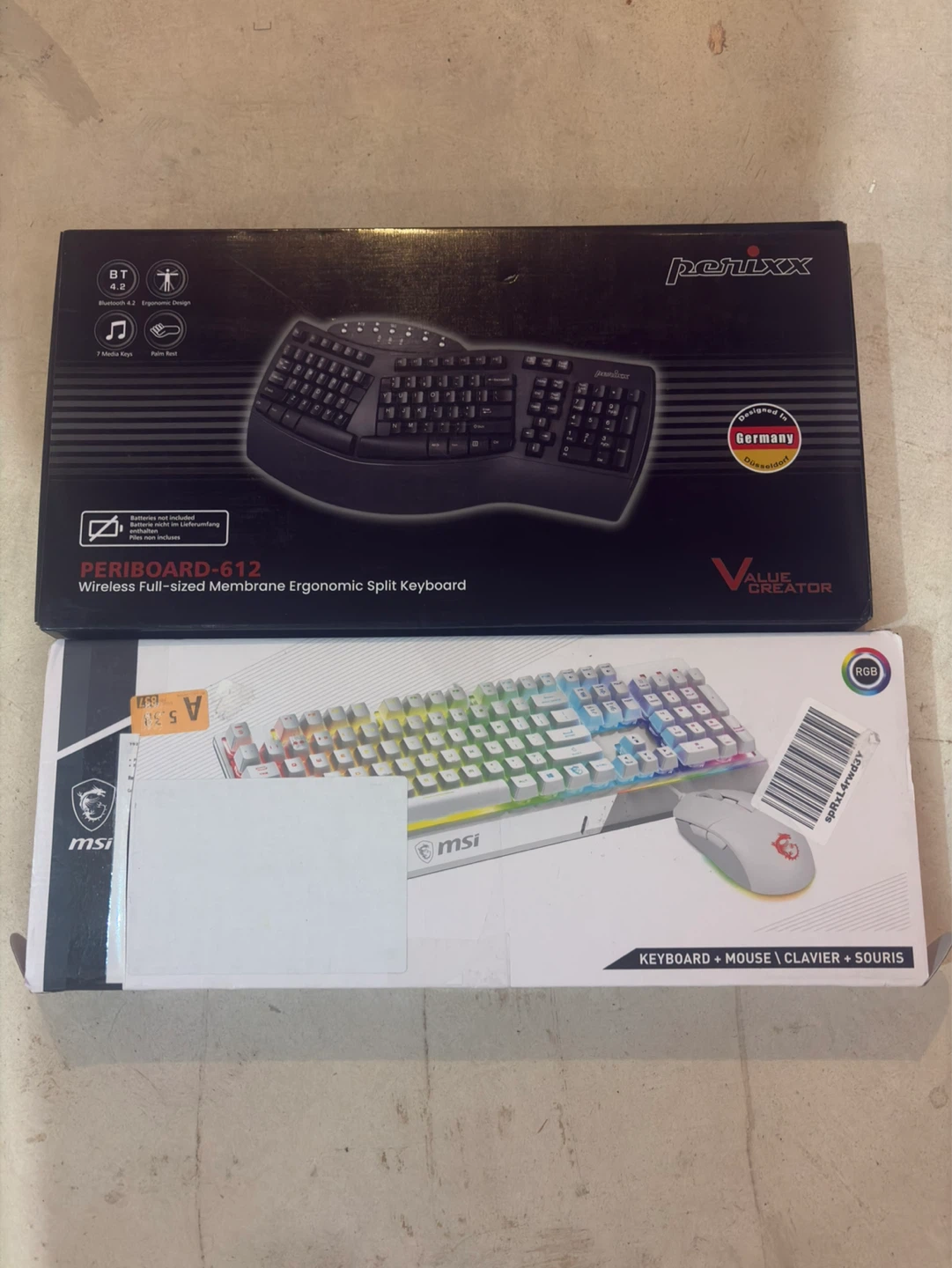 2 computer keyboards