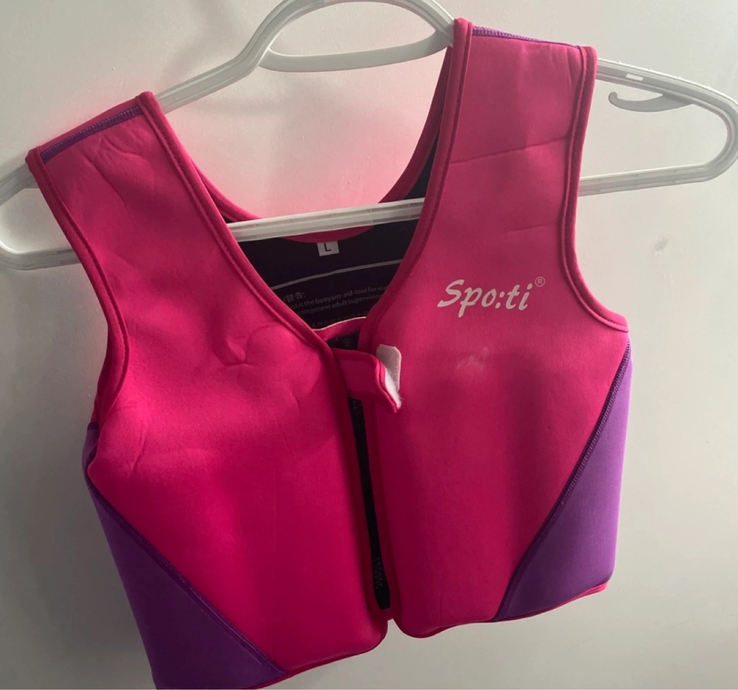 3-5T life jacket Vest - Pink & Purple - Size L
