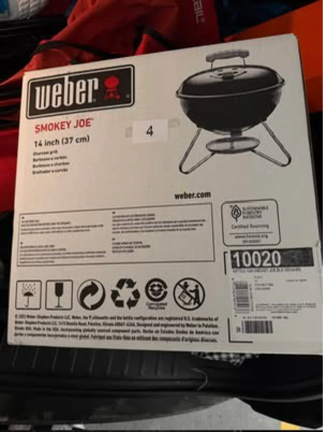 Weber Smokey Joe 14 inch Charcoal Kettle Grill
