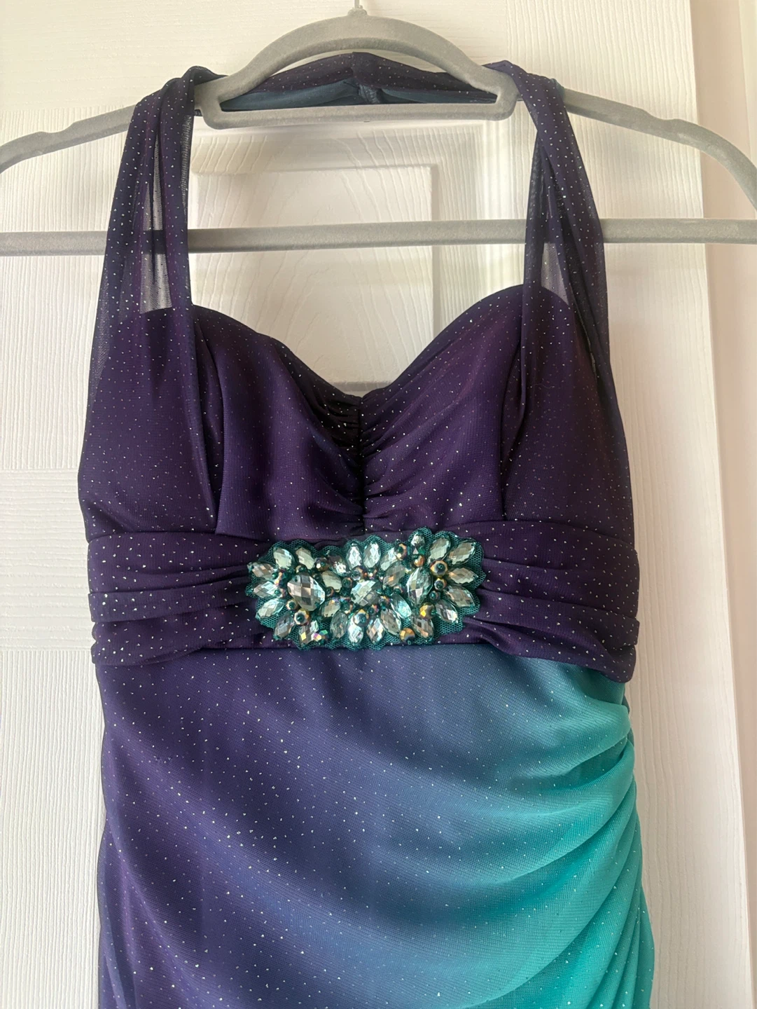 Laura Petites Ombre Halter Gown - Size 0P - photo 2