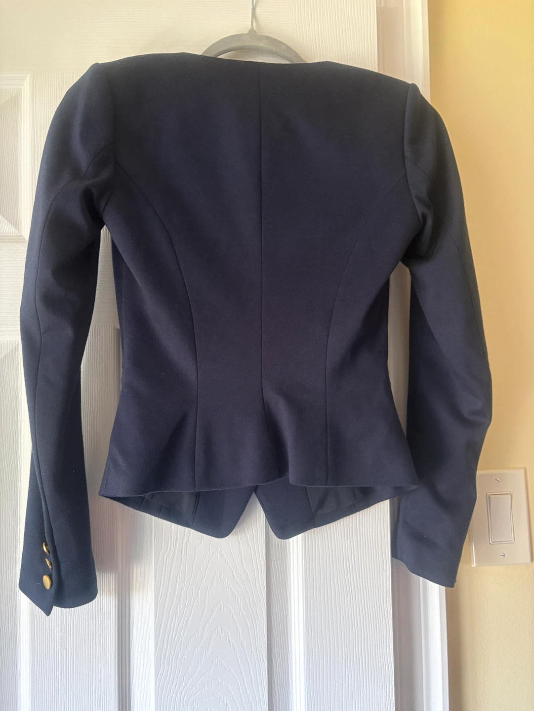 H&M Navy Double-Breasted Blazer with Gold Buttons - photo 4