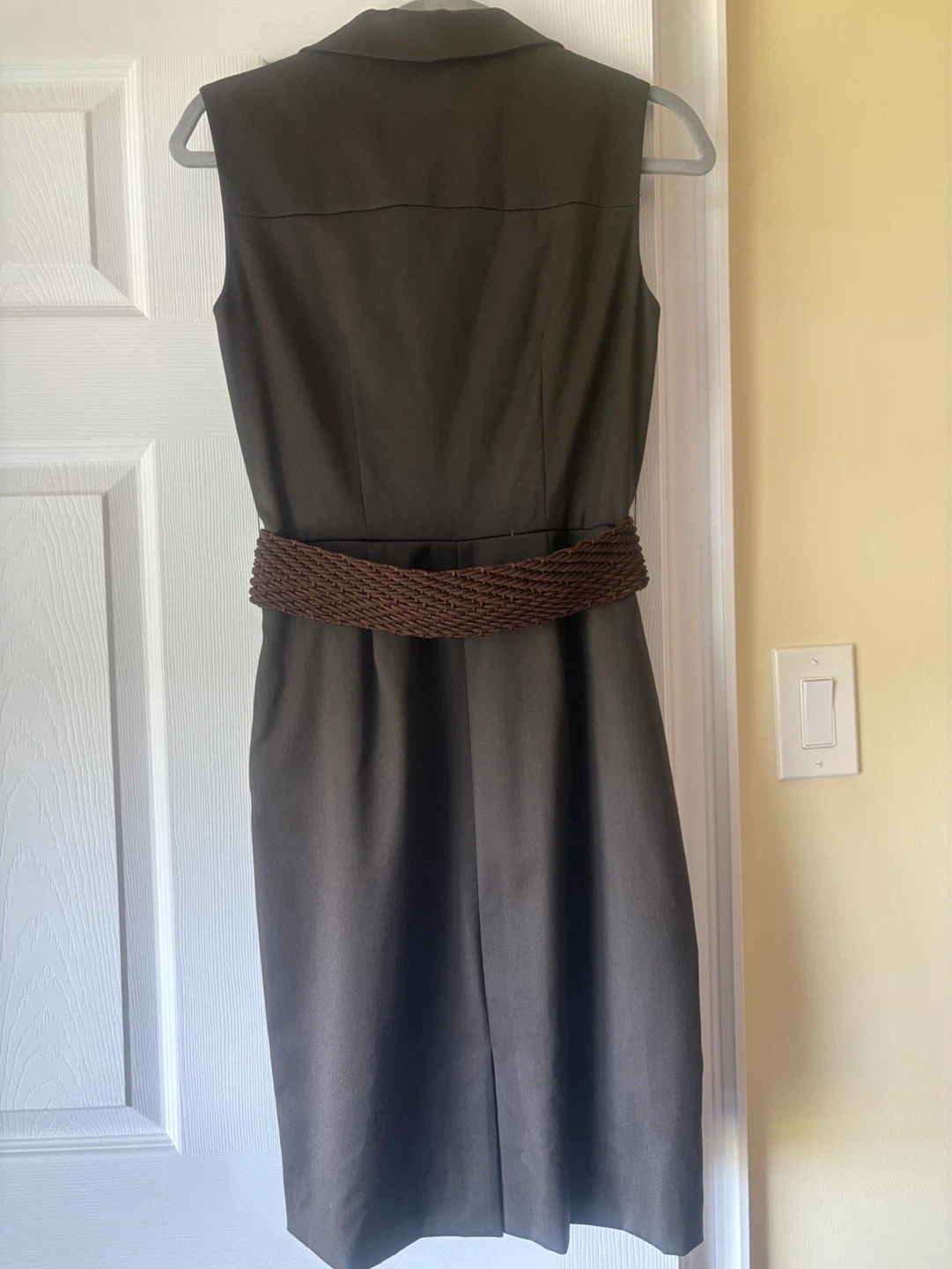 Eileen Fisher Sleeveless Button-Up Dress with Belt - Size 2 - photo 3