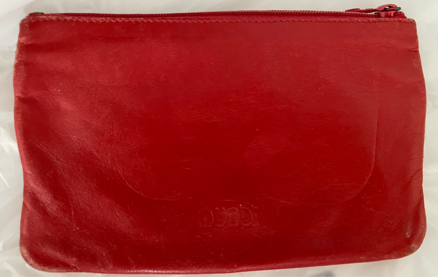 Vintage MUNDE Made In Brazil Women’s Red  Leather Wallet - photo 3