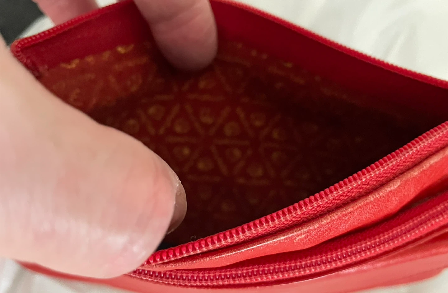 Vintage MUNDE Made In Brazil Women’s Red  Leather Wallet - photo 5