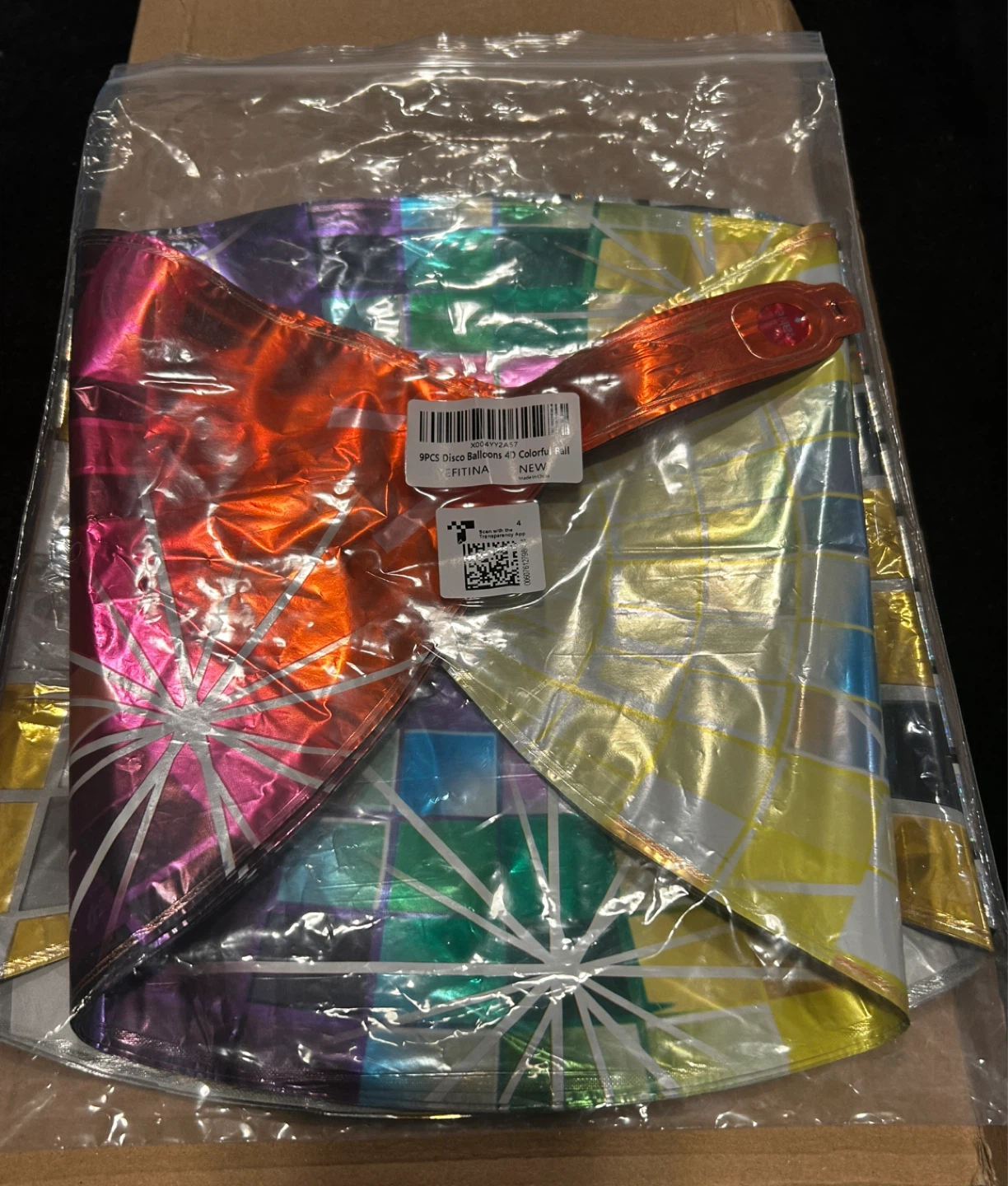 22 inch Disco Ball Foil Balloons (Pack of 9) - photo 2