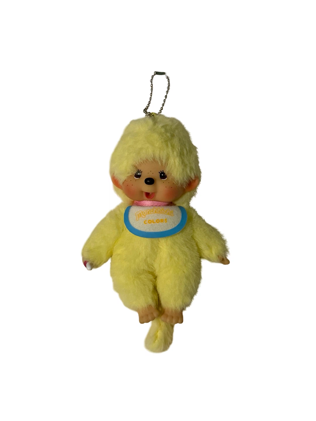 Monchhichi Yellow Plush Keychain