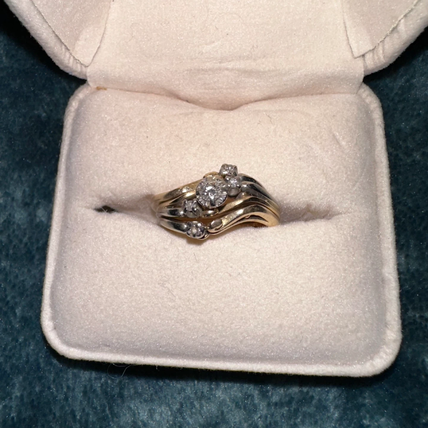 Yellow Gold Diamond Ring Set