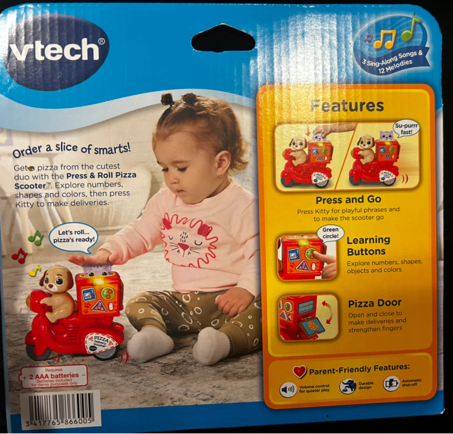 VTech Press & Roll Pizza Scooter Toy - photo 2