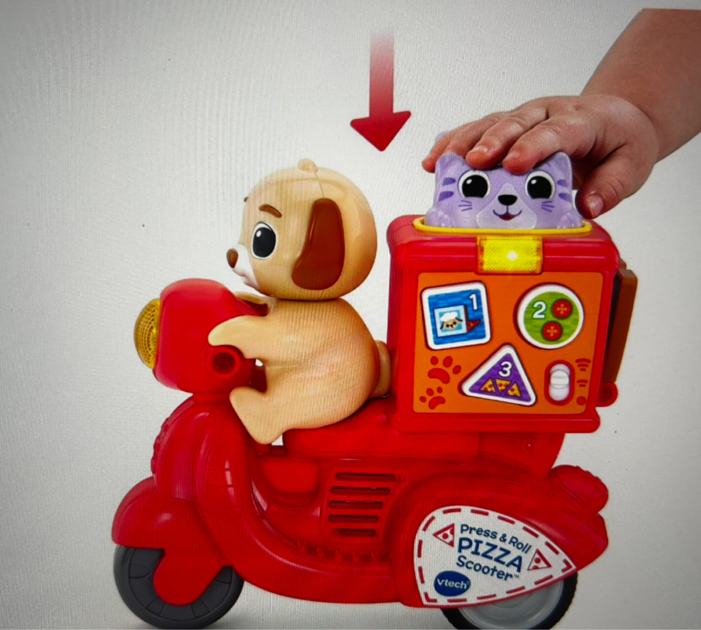 VTech Press & Roll Pizza Scooter Toy - photo 4