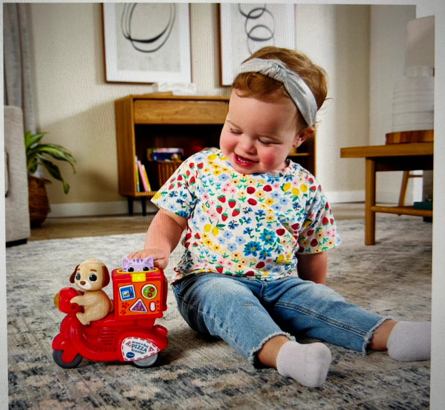 VTech Press & Roll Pizza Scooter Toy - photo 5