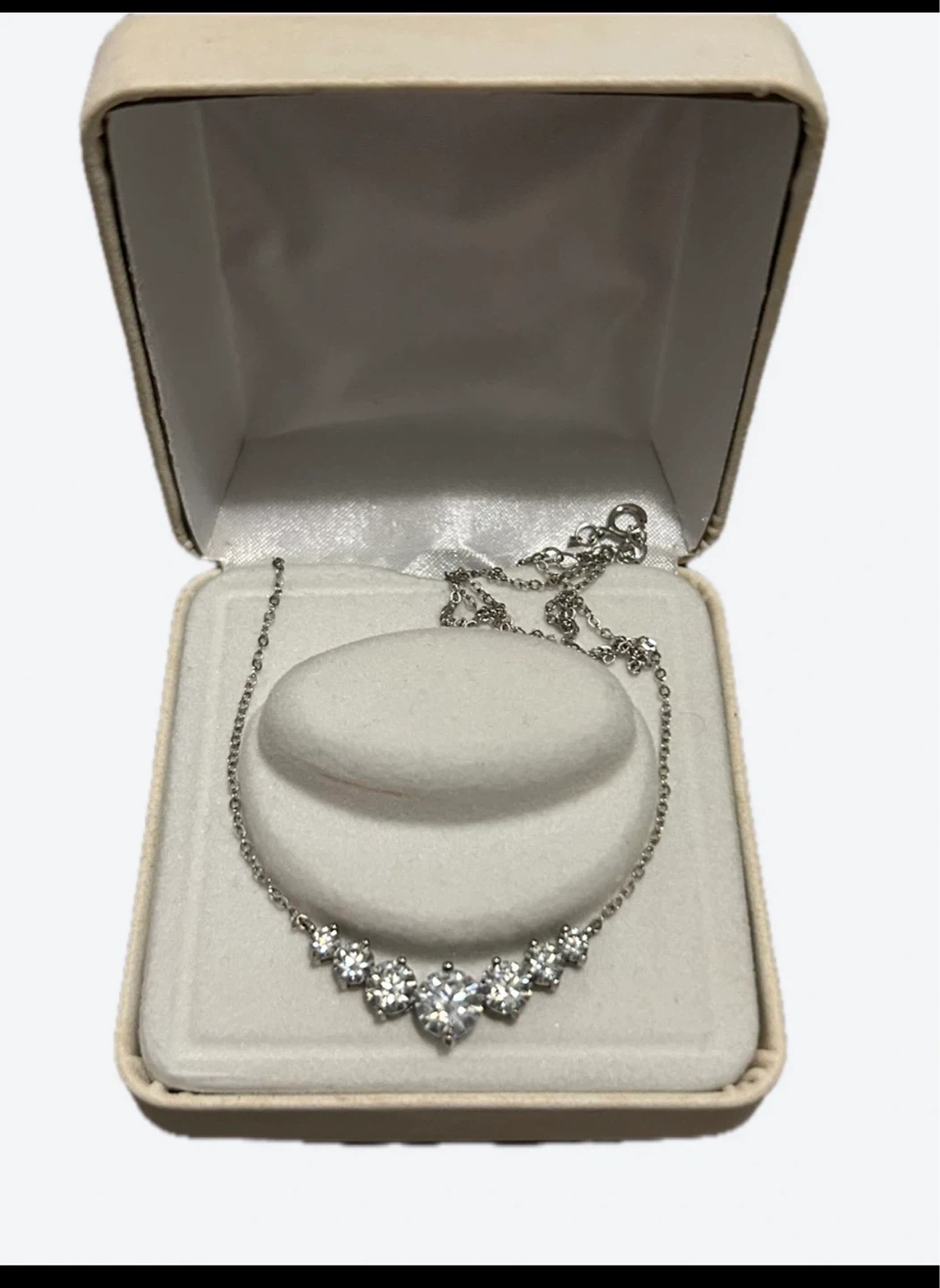 Silver with Cubic Zirconia Necklace