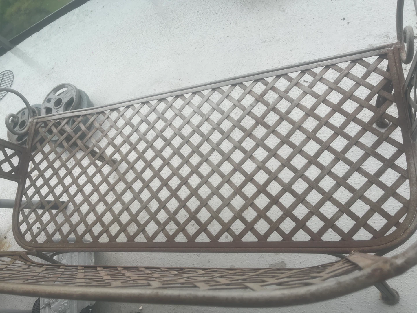 Metal Garden Bench - photo 2