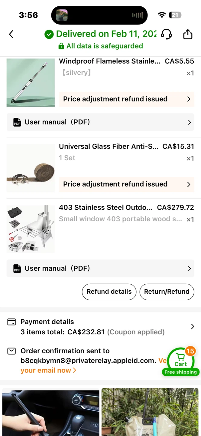 403 Stainless Steel Outdoor Wood Stove Portable