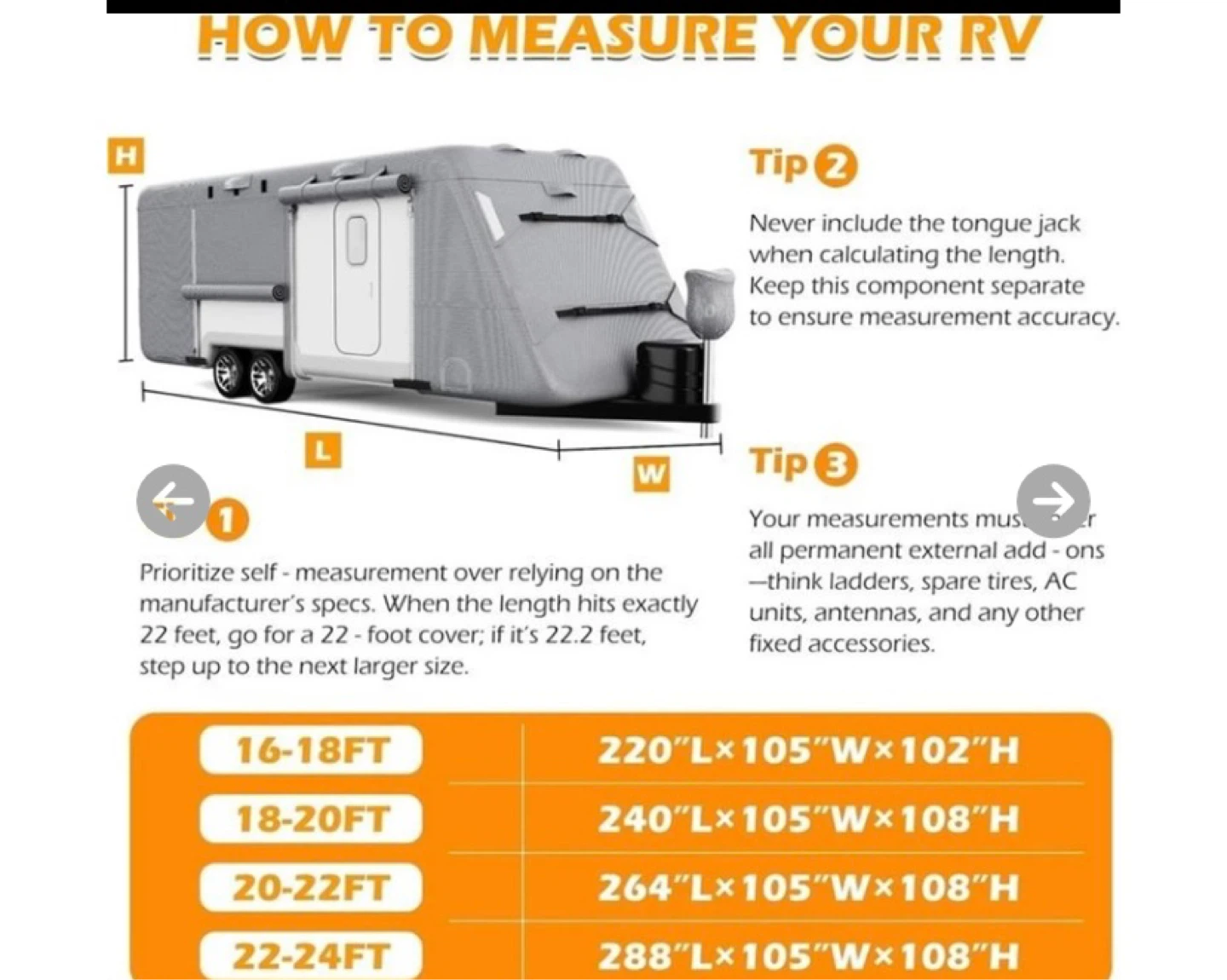 BAYOTAK RV Cover - 20-22 FT - photo 2