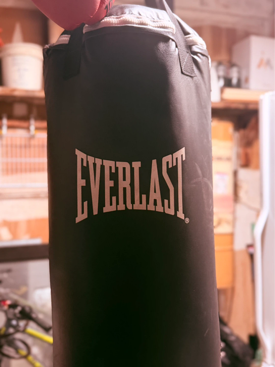 Everlast Punching Bag with Red Boxing Glove - photo 2