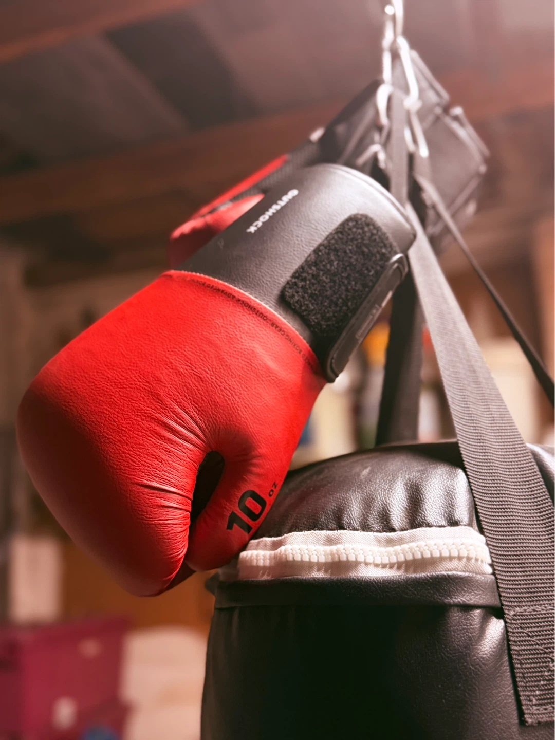 Everlast Punching Bag with Red Boxing Glove - photo 3