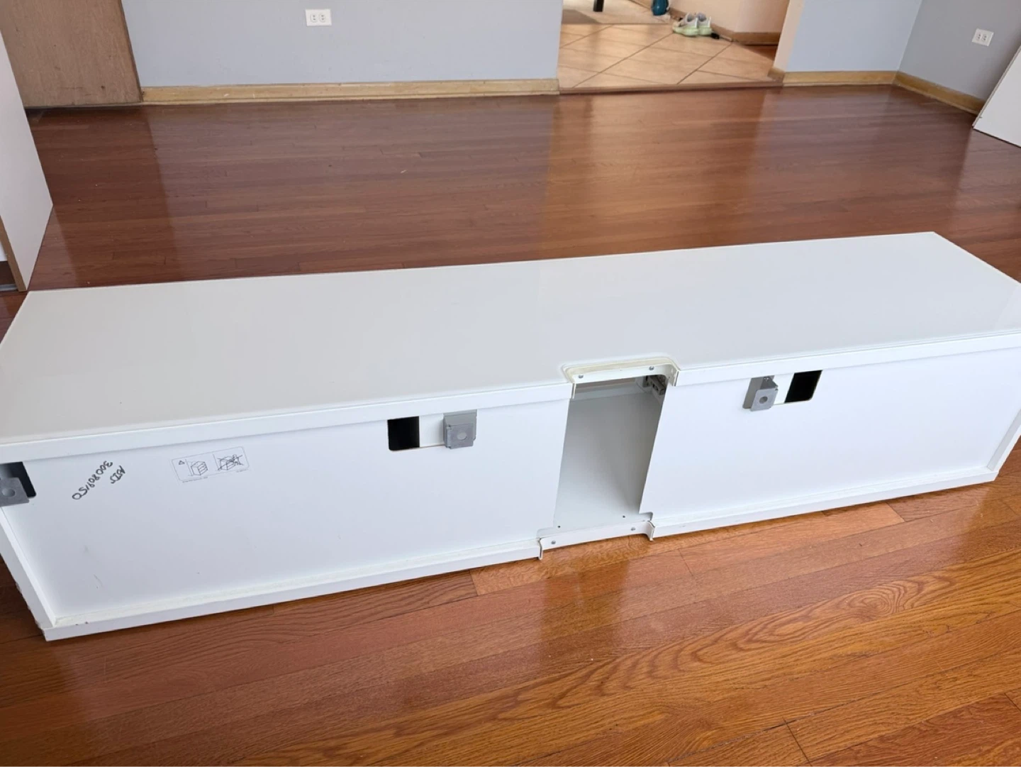 White TV Stand Media Console - photo 2