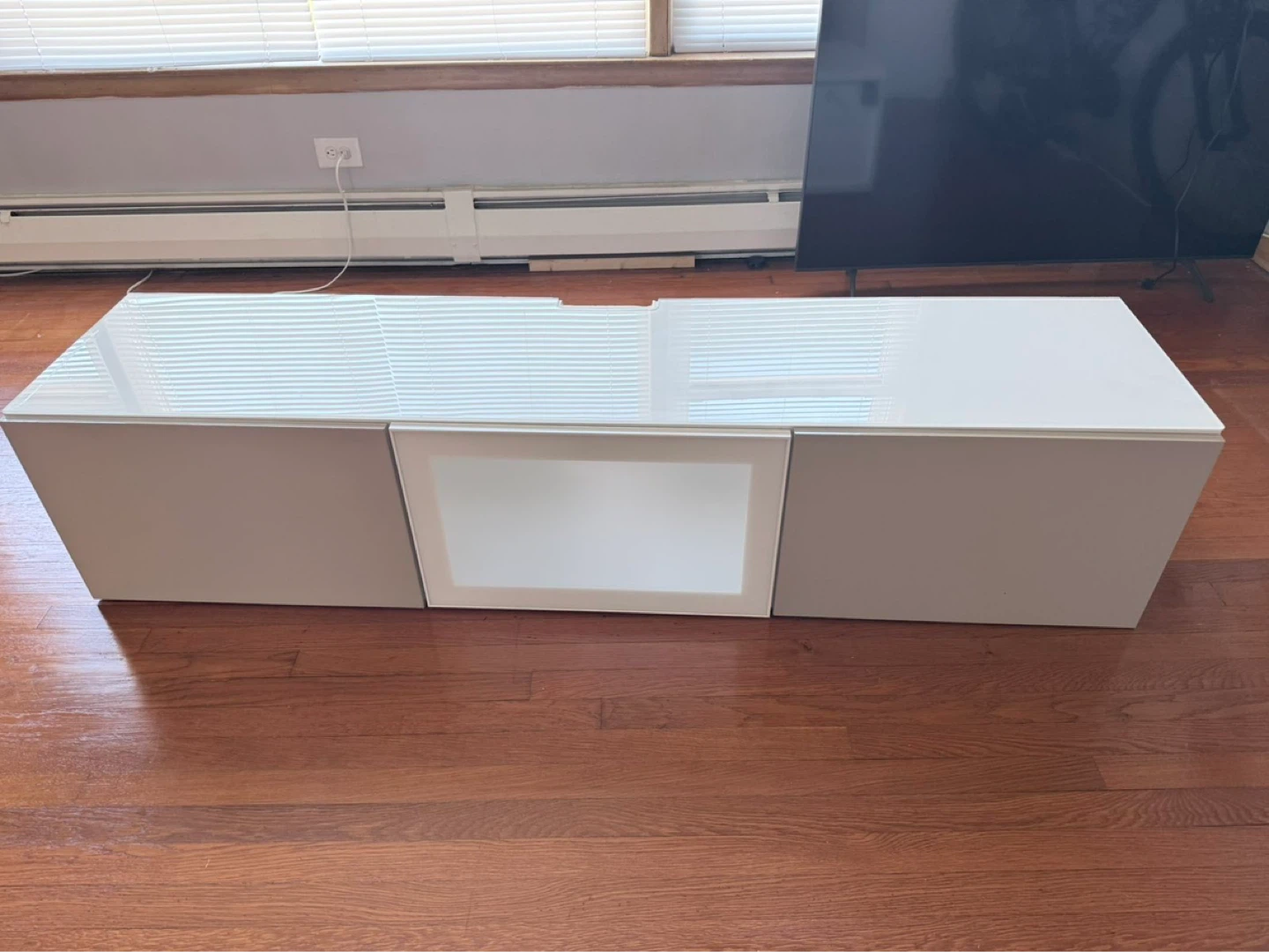 White TV Stand Media Console