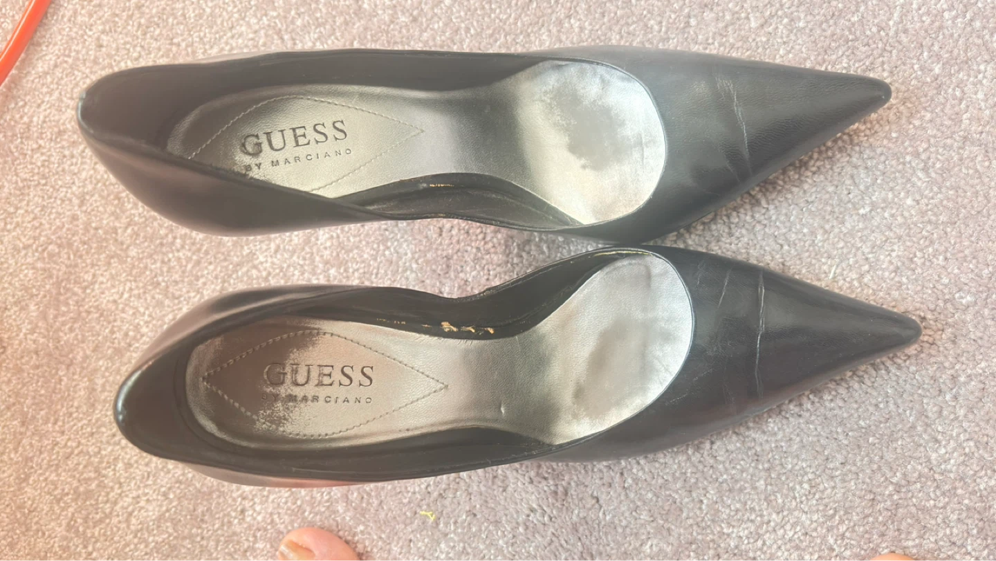 Guess by Marciano Black Leather Heels
